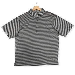 Peter Millar Striped Jersey Polo - Small